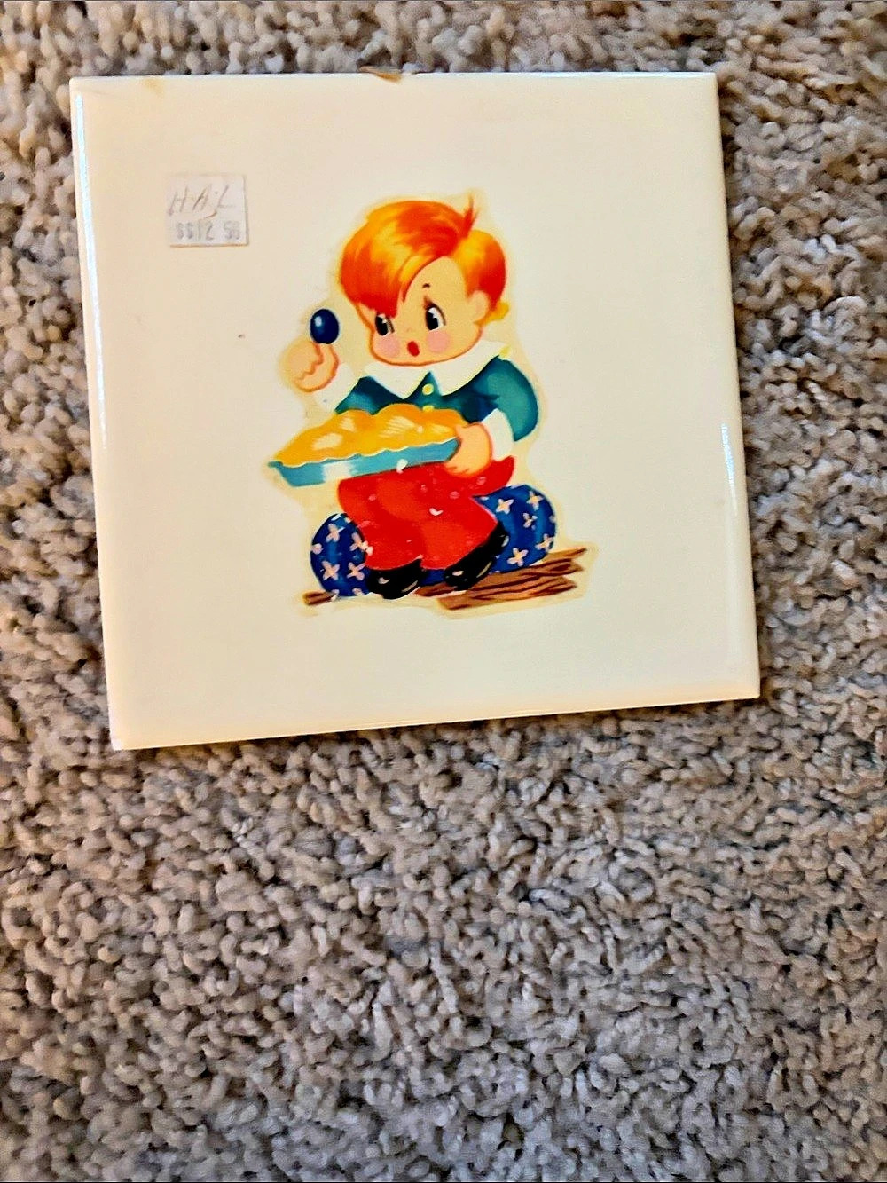 Vintage-Style Illustrated Nursery Rhyme Tile